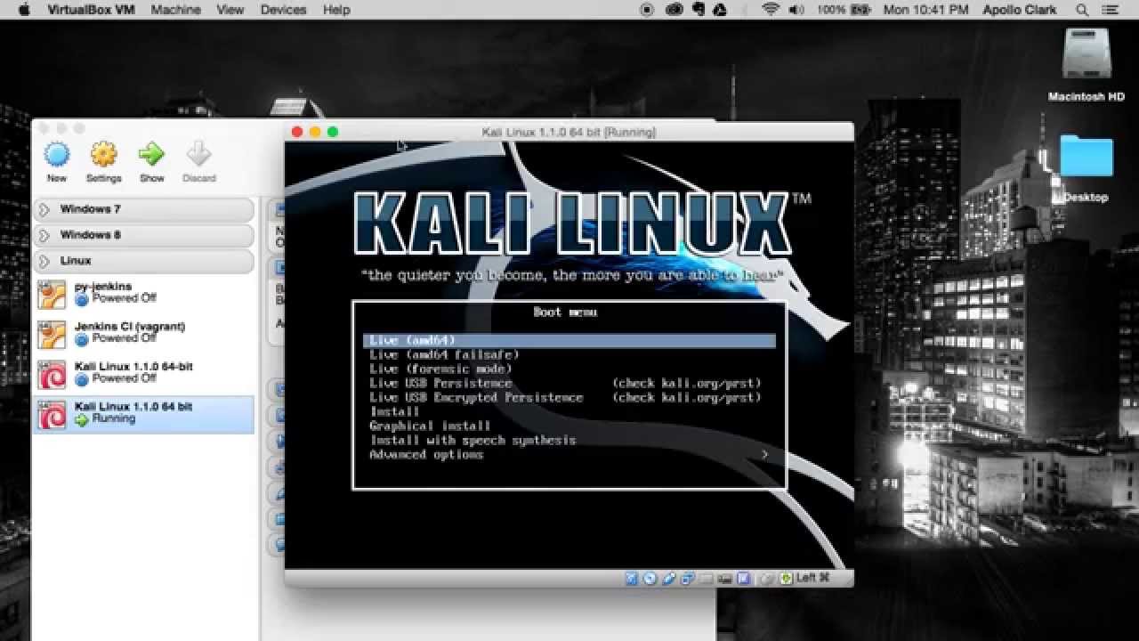 Download Kali Linux For Virtualbox On Mac